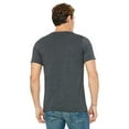 thumbnail image 2 of Bella Canvas Mens Jersey V-Neck Tee, 2XL, Dark Grey Heather, 2 of 3