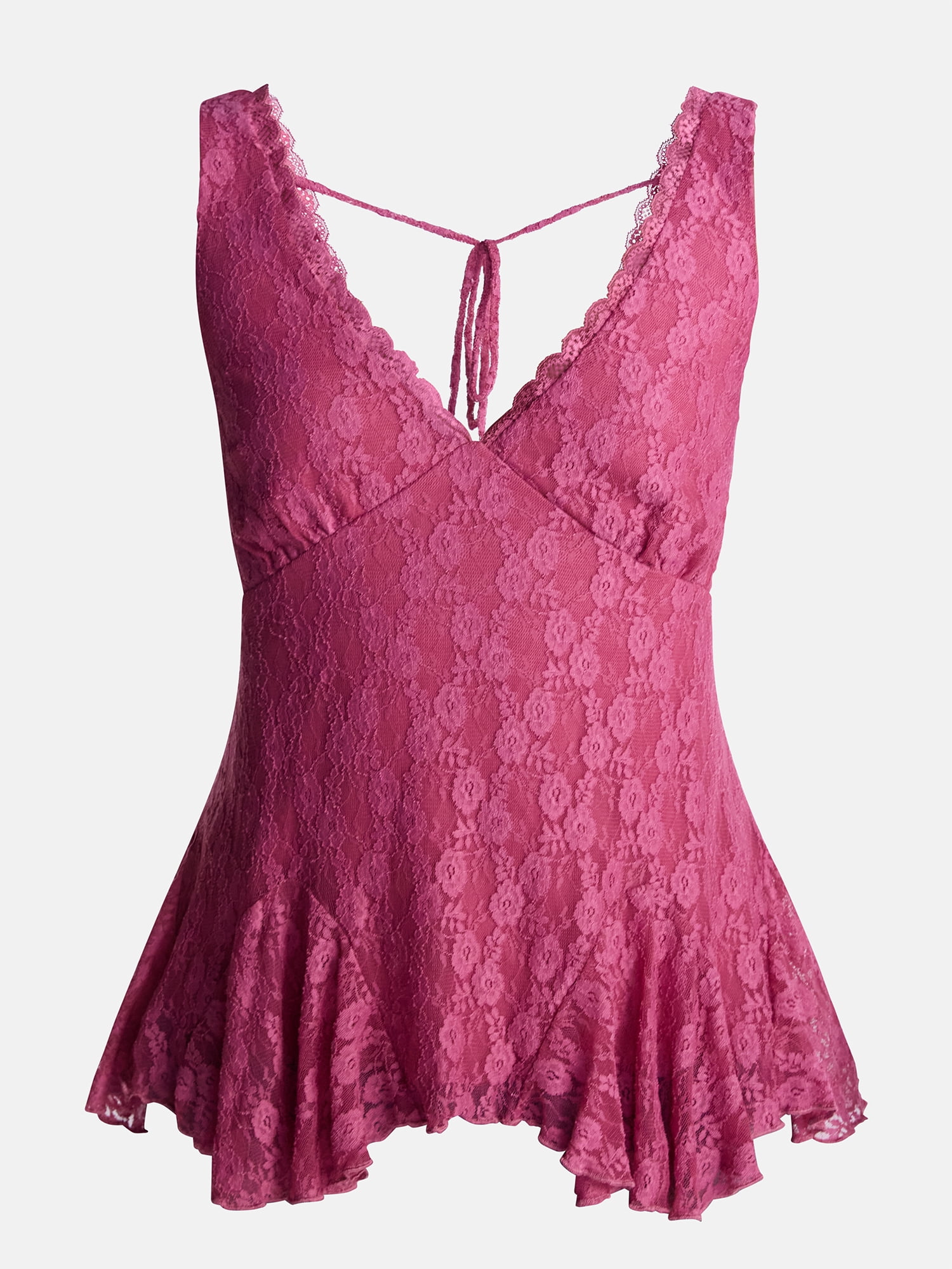 No Boundaries Lace Godet Tank Top, Women’s XXS-XXL