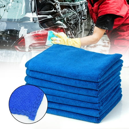 10pcs Microfiber Cleaning Cloth No-Scratch Rag Car Polishing Detailing Towel for Auto Shops Mechanics ,And Car