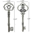 thumbnail image 2 of Llave Skeleton Makhry Mixed 20, extra grande, plata envejecida, 2 of 6