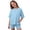 Blue, variant on Girls' Summer Casual Two Piece Loose Side Opening Shirt And Cycling Shorts Suitable For 5 13 Years Casual Summer Sets,Little Kid ,Size 5-6 Years/(Pink)