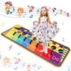 LAYADO Music Piano Mat For Kids with 8 Instrument Sounds Keyboard Music Dance Carpet for Toddlers Play Dancing Mat Toy for 1 2 3 4 5 6 Year Old Girls Boys Gifts