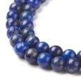 thumbnail image 3 of 5Strand Natural Lapis Lazuli Beads Strands Grade A Round 6mm Hole: 1mm 62pcs/strand 15 inch, 3 of 4