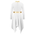 thumbnail image 4 of CHICTRY Robe de Danse à Manches Longues pour Filles, Robe de Prière Lyrique Brillante pour Performance Blanche 6, 4 of 7