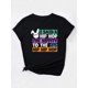 thumbnail image 3 of Camiseta deportiva informal de manga corta con estampado de letras y conejos de Pascua. Ideal para adultos, hombres, mujeres, adolescentes, jóvenes y para el tiempo libre., 3 of 5