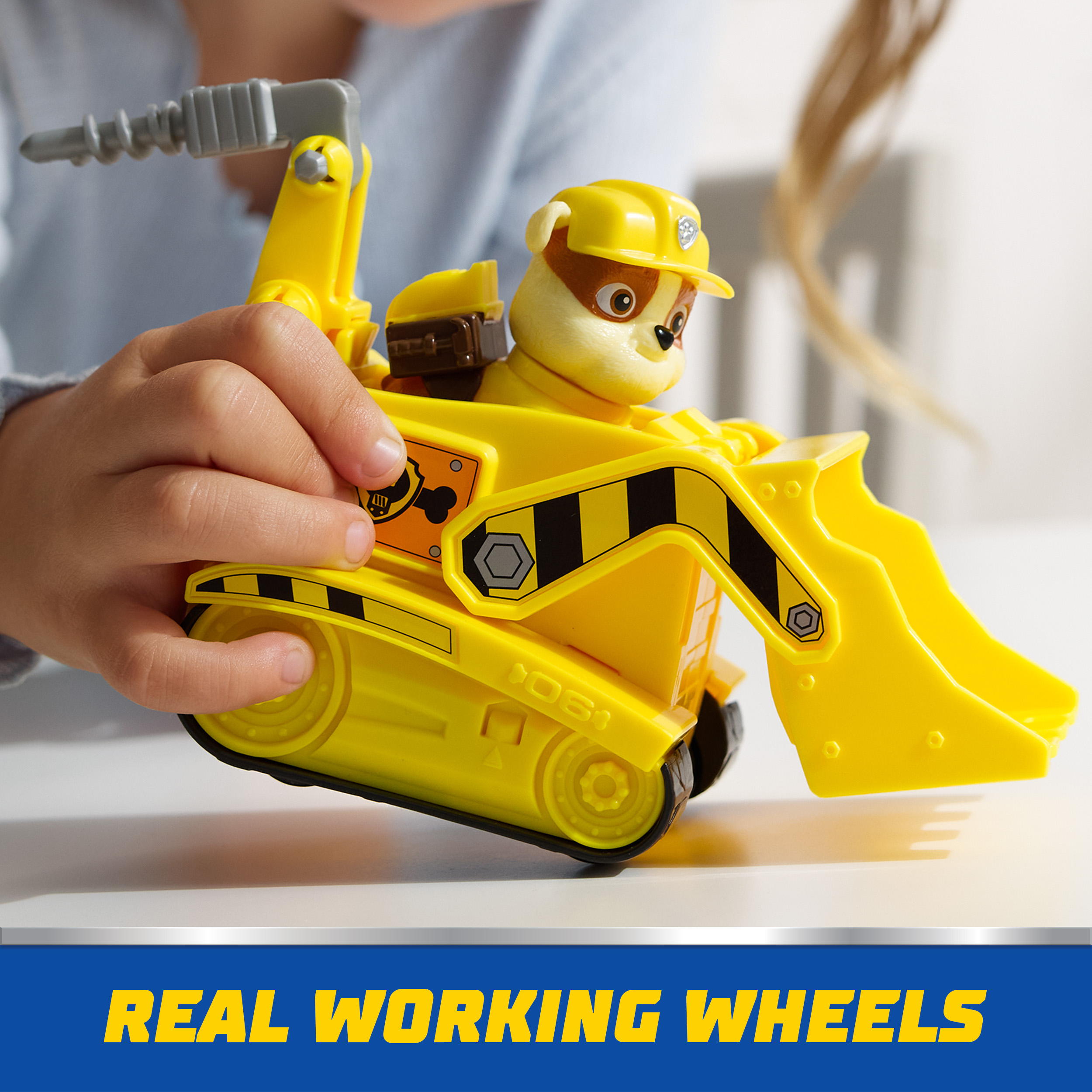 PAW Patrol Rubble Bulldozer Vehicle with Collectible Figure photo 6