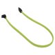 thumbnail image 4 of 50cm Sata 3.0 Iii Sata3 Cable de Datos 7 Pines Cables Ssd 6Gb/S Ángulo Recto Disco Duro Hdd con Nylon (Verde), 4 of 5