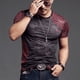 thumbnail image 2 of Camisetas para hombre, ropa de calle, camisetas para hombre, venta al por mayor, lisas, a rayas, hip hop, tallas grandes, alfabeto, Y2k, elegantes, para fiestas, informales, 2 of 5