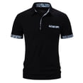 thumbnail image 1 of Birdeem Chemise Décontractée pour Hommes Patchwork Imprimé Bouton Col Rabattu Manches Courtes T-Shirt Chandail Blouse, 1 of 12
