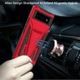 thumbnail image 7 of For Samsung Galaxy S23 Plus Heavy Duty Protection Hybrid Built-in Kickstand Rugged Shockproof Military Grade Dual Layers Cover ,Xpm Phone Case [ Red ], 7 of 7