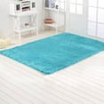 thumbnail image 2 of SAYFUT 63x47.2Inch Luxury Indoor Area Rugs Living Room Bedroom Rectangle Ultra Soft Carpets Modern Shaggy Children Rugs Anti-Slip Backed Home Decoration Rugs PiSAYFUT Grey Blue, 2 of 4