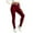Wine_AA01, variant on High Waisted Yoga Leggings for Women Elastic Waist Ribbed Knit Casual Long Pants Tights Soft Warm Lounge Pants Black XL