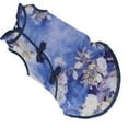 thumbnail image 4 of Pet Cheongsam Algodón Suave Piel Amigable Estilo Chino Pequeña Falda para Mascotas para Conejos Perros ChinchillasM, 4 of 5