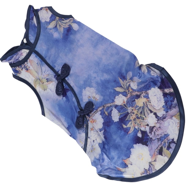 Vestido para perros, Cheongsam para mascotas, algodón, suave, ropa para mascotas, falda pequeña para mascotas, rendimiento de gama alta