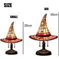 thumbnail image 6 of Witch Hat Lamp, Autumn Witch Lamp, Witchs Hat Lamps Stained Glass, WitchLamp, Stained Glass Witchs Hat Lamps, for Bedroom Party of Holiday Decoration (F, Small), 6 of 7