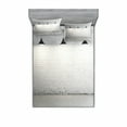 thumbnail image 2 of Ambesonne Black White Fitted Sheet & Pillow Sham Set, Modern Minimalist, Twinxl, Black and White, 2 of 3