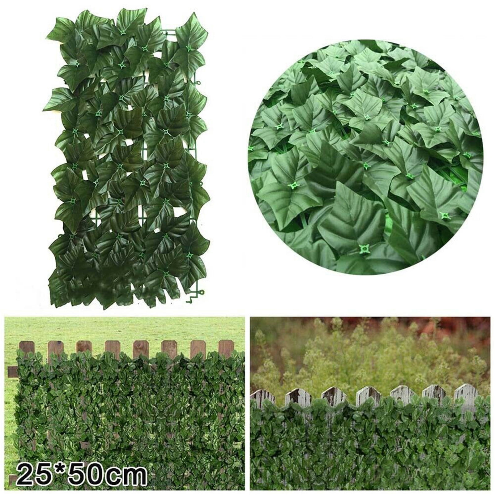 Artificial Hedge Ivy Leaf Garden Fence Roll Privacy Screen Balcony Wall Cover UK 