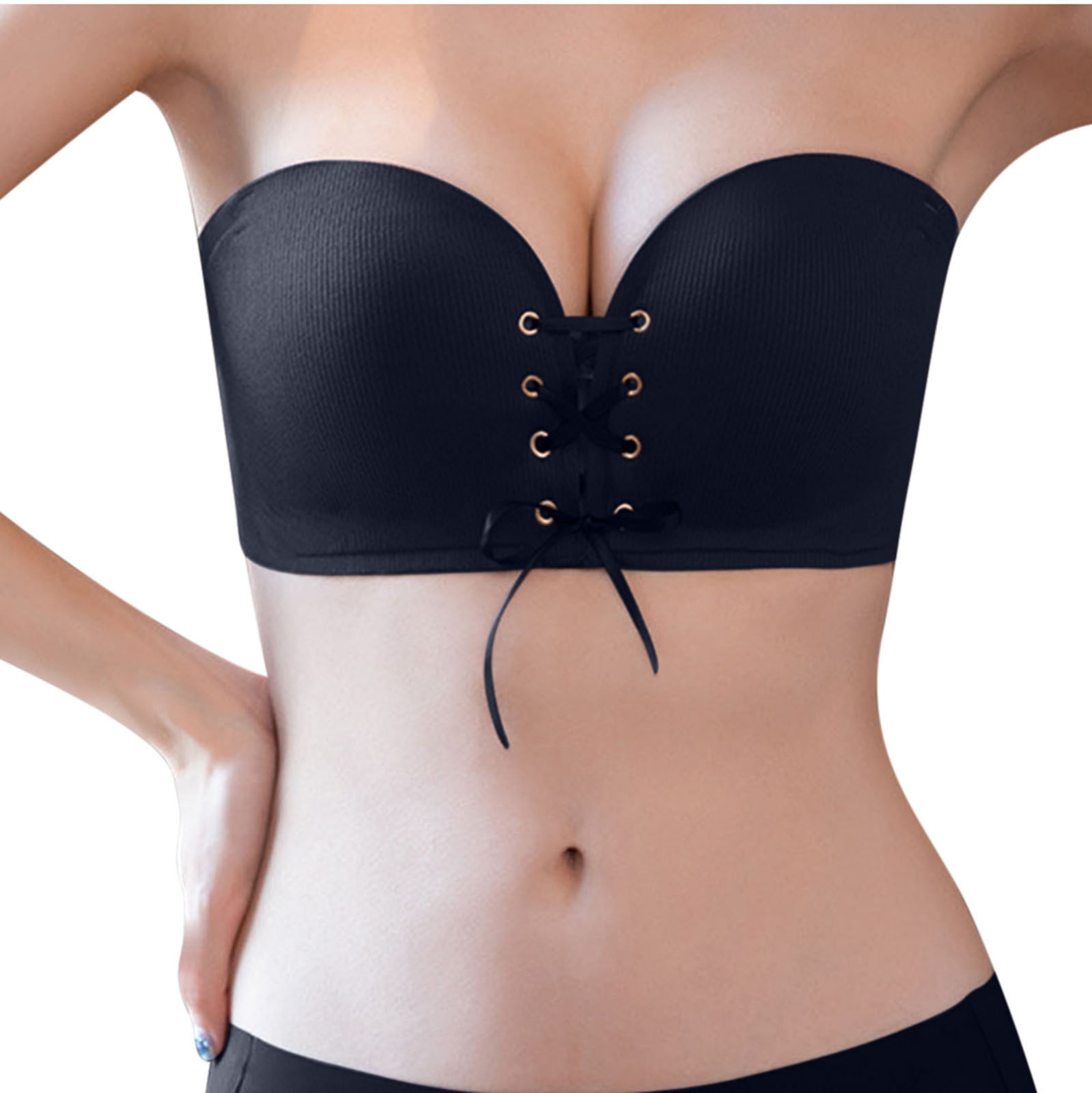 SELONE Everyday Bras for Women Push Up No Underwire Strapless for Small  Breast Front Closure Clip Zip Snap Hook Close Seamless Slip Gathering  Summer Sagging Small Chest Traceless Front Cover Coffee S 