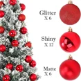 thumbnail image 5 of 24 bolas navideñas decorativas para árbol de Navidad, minibolas irrompibles de varios colores para colgar, decoración para fiestas navideñas, 5 of 5