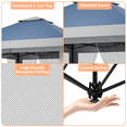thumbnail image 6 of BouPower 13x13 Pop Up Canopy Gazebo,Canopy Tent,Outdoor Gazebo for Backyard & Patio Furniture,Pop Up Tent with Mosquito Netting & Double Roof for Backyard,Garden,Parties,Lawns,Outdoor and BBQs, 6 of 7