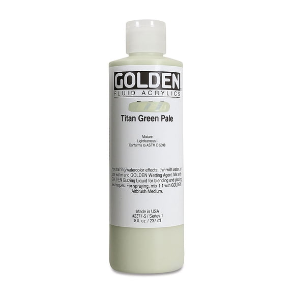 Golden Fluid Acrylic, 8 oz., Titan Green Pale