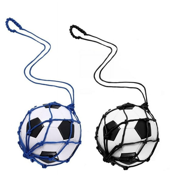 2PCS Football Kick Trainer, Soccer Return Trainer Net , Throw Solo Practice Training Aid Black Blue