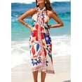 thumbnail image 6 of SHEWIN Womens Swimsuit Cover ups Sarong Wraps for Women Bikini Bathing Suit Cover Up Sarong Pareo Wraps Beach Coverup Floral, 6 of 10
