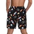 thumbnail image 4 of Daiia Space Rocket Mens Swim Trunks Swim Shorts Quick Dry Swim Shorts with Mesh Lining Pockets-XX-Large, 4 of 9