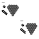 thumbnail image 1 of Scienceny 20 piezas tapas de tuerca de rueda de coche cubierta de tornillo de cubo automático diseño de rosca a prueba de polvo protección especial de 2piezas 21mm Gary Scienceny CBP084528, 1 of 6