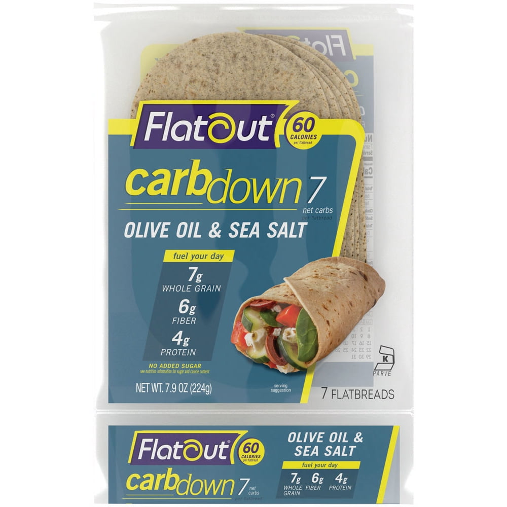Flatout Flatbread CarbDown, Low Carb, High Protein, KetoFriendly