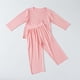 thumbnail image 5 of Top de Manga Larga Y Pantalones de Cintura Elásticos para Niños Color Sólido Cuello Redondo Home Wear, Mezcla de Algodón Suave Casual, 5 of 8