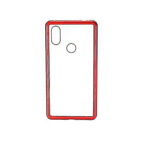 Metal-rimmed Mobile Phone Case Hardened Glass Magnetic Adsorption Protection Smartphone Cover
