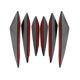 thumbnail image 1 of Spoiler Wing Universal Auto Tuning Canard Decoration Front Bumper Lip (6PCS Black), 1 of 5