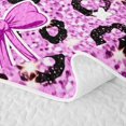 thumbnail image 5 of Erosebridal Eight Ball Quilt King Pink King Coverlet Set, Rose Leopard 3pcs 1 Bedspread and 2 Pillowcases, 5 of 7