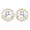 Yellow Gold, variant on 1 to 6 Carat IGI CERTIFIED LAB GROWN Round Round Halo Diamond Earrings Value Collection Screw Back (D-E Color VS1-VS2 Clarity) 14K White Gold 1 Carat