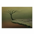 thumbnail image 1 of Fantasy Cutting Board, Tree over a Cliff and Flying Leaves Arid Country Precipice Drought, Decorative Tempered Glass Cutting and Serving Board, Small Size, Sand Brown Cinnamon, by Ambesonne, 1 of 1