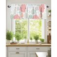 thumbnail image 2 of Red Coral Valances for Windows Sage Green Starfish Ocean Coastal Seashell Valance Rod Pocket Light Filtering Short Window Treatments Curtains for Kitchen Bathroom Living Room Bedroom, 60 x 18 Inch, 2 of 7