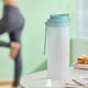 thumbnail image 1 of Botella deportiva de gran capacidad a prueba de fugas | Botella de plástico de 1 l con correa de transporte | Botella para gimnasio y actividades al aire libre, ideal para adultos, senderismo,, 1 of 8