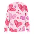thumbnail image 3 of Hauts pour Femmes Manches Longues Col Rond Saint-Valentin Récréatif Manches Longues Hauts Décontractés pour Femmes, 3 of 5