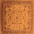 thumbnail image 1 of Ahgly Company Indoor Square Oriental Orange Traditional Area Rugs, 6' Square, 1 of 4