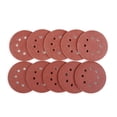 thumbnail image 1 of 100 piezas Papel de Lija Disco Flocado Nikou 5 pulgadas 8 Agujeros Grano 60 80 100 120 150, 1 of 12
