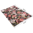 thumbnail image 4 of Pioneer Flower Floral Print Pattern Blanket,Comfortable Soft Lamb Wool Throw Blanket,All Season,Warm Lightweight Blankets for Sofa Bed Couch Living Room Chair,40"x50", 4 of 4
