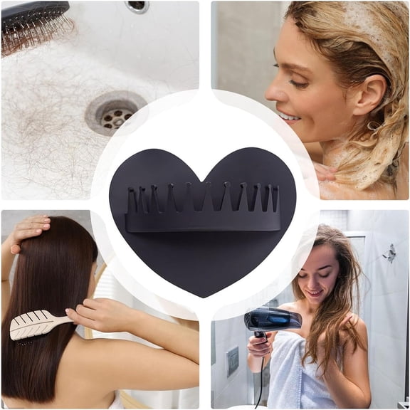 Swiftyle 4 Pcs Silicone Hair Catcher Drain Cover Bathroom Shower Sink Strainer Easy Clean Anti Clog Tool