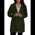 thumbnail image 1 of Abrigo Impermeable con Capucha para Mujer, Ligero y Plegable, Cortavientos Verde M, 1 of 10