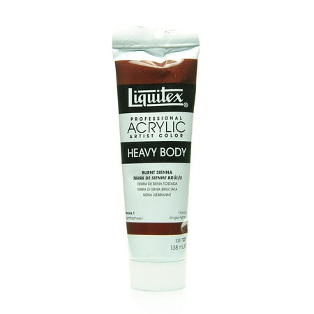 UPC: 0804551858253 | Heavy Body Professional Artist Acrylic Colors burnt sienna  4.65 oz. (pack of 2)