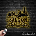 thumbnail image 4 of Handmadetneonsign Saloon Metal Wall Art Light, Cowboy Hat Metal Sign Wall Decor, Cowboy Hat Metal Décor, 4 of 5