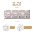 thumbnail image 2 of KLL Ultra Soft Microfiber Body Pillow Cover/Pillowcases 20"x54" with Hidden Zipper Closure-Beautiful Rabbit1, 2 of 5