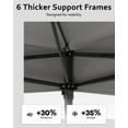 thumbnail image 2 of Twister.CK 11x11ft Pop Up Gazebo Tent with Mosquito Netting, Outdoor Canopy Shelter Easy Setup, Water & UV Resistant, Gray, 2 of 8