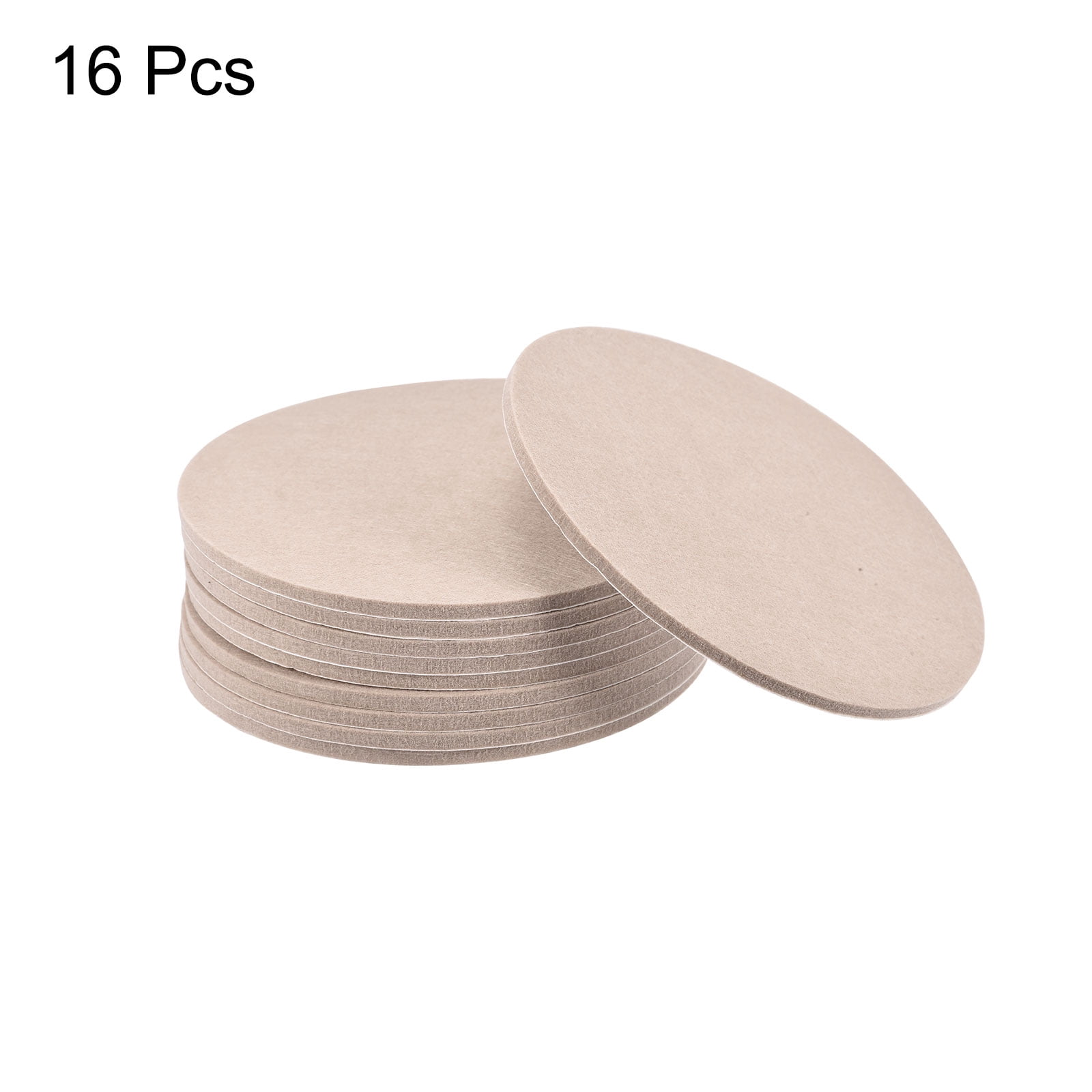 Uxcell Felt Furniture Pads 150mm Dia Self-stick Anti-scratch Floor Protector 16 Pads