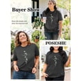thumbnail image 4 of Chulianyouhuo Faith Women Plus Shirt Graphic Christian Casual Vintage Tshirt Short Sleeve Summer Oversized Tee Tops, 4 of 7